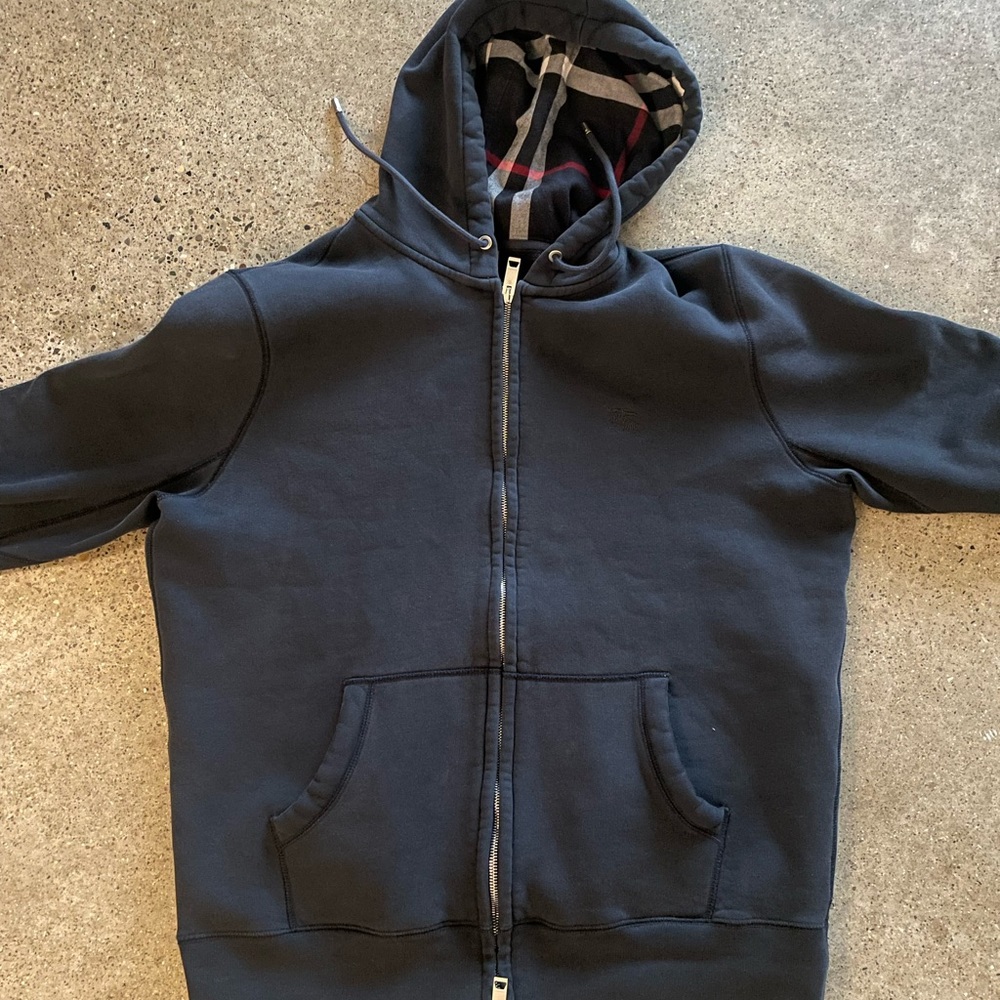 Navy Burberry Hoodie